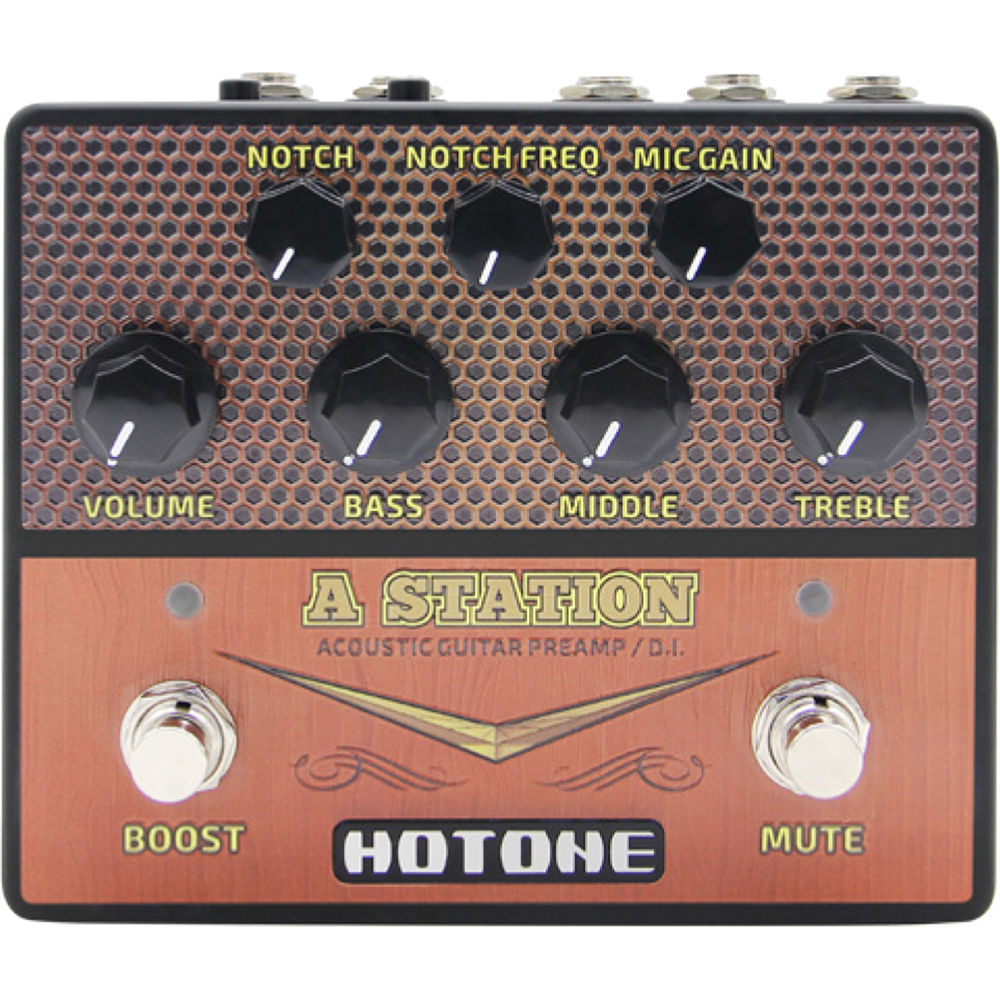 Hotone TPPAST Performer Series A Station Acoustic Guitar & Microphone Preamp with D.I.