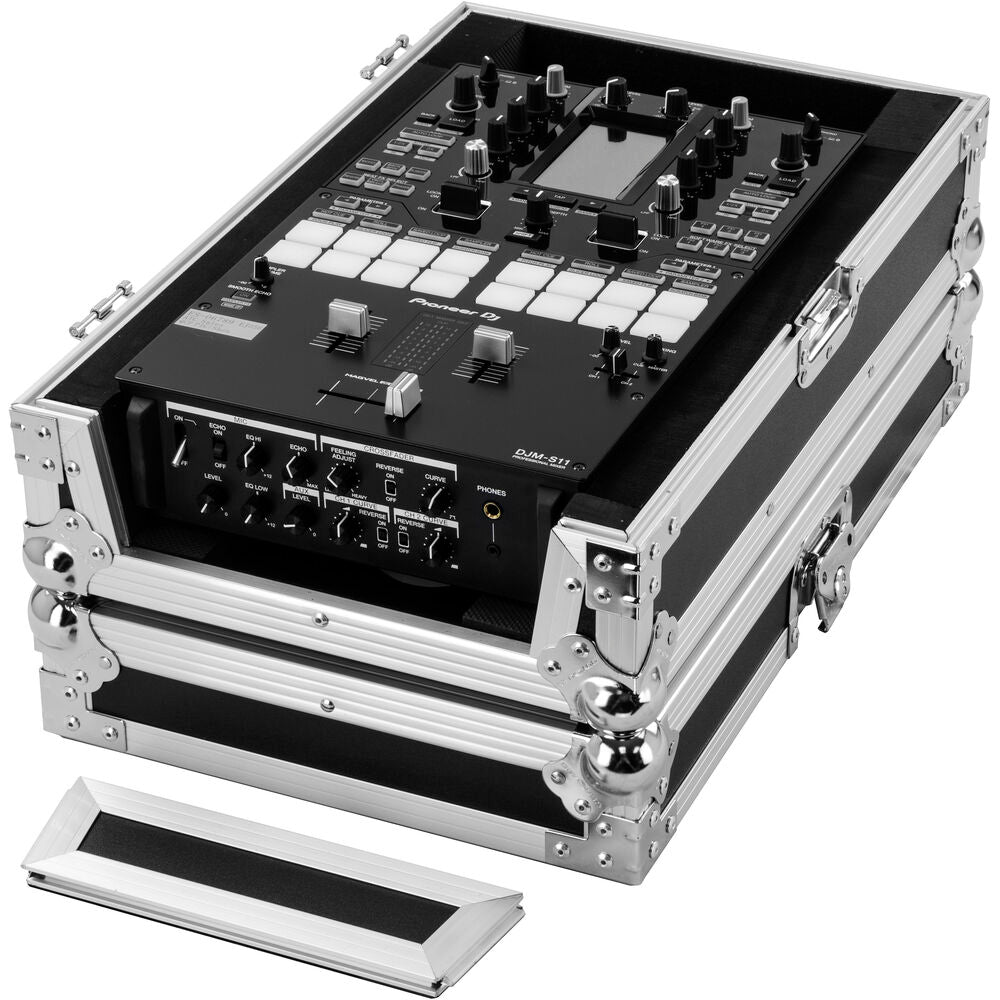 Odyssey FZDJMS11 Flight Case for Pioneer DJM-S11 Mixer - Silver and Black