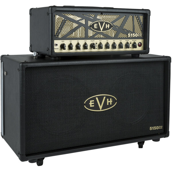 EVH 5150III EL34 2x12 Guitar Amp Cabinet - Black and Gold