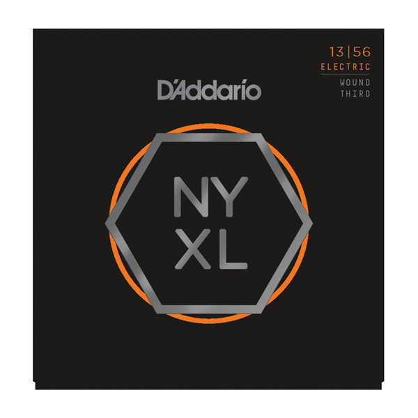 D'Addario NYXL1356W NYXL Electric Guitar Strings - Medium Wound 3rd Set (13-56)