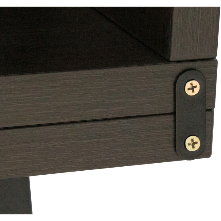 Gator Elite Furniture Series Main Desk - Dark Walnut Brown