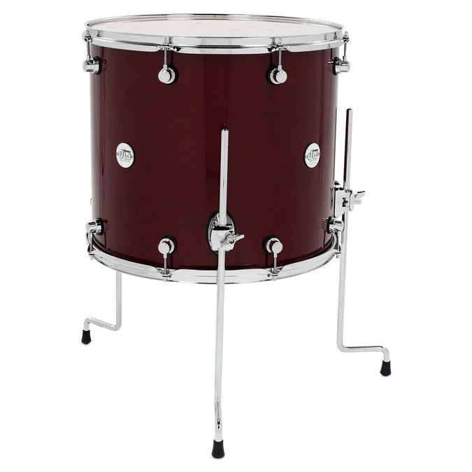 DW Design Series Floor Tom 16x18 Gloss Lacquer - Cherry Stain
