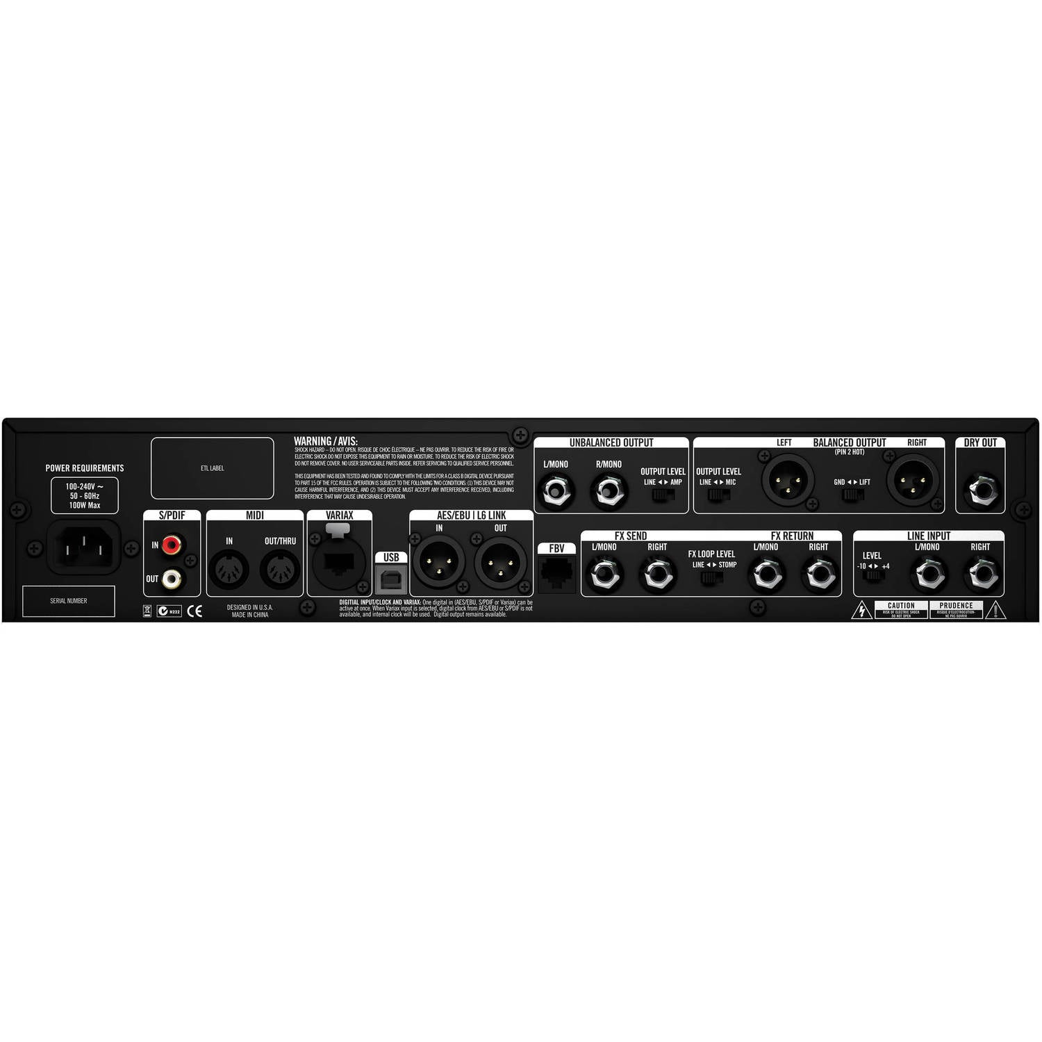 Line 6 POD HD PRO X Multi-FX Procesor Rackmount Hardware – Music