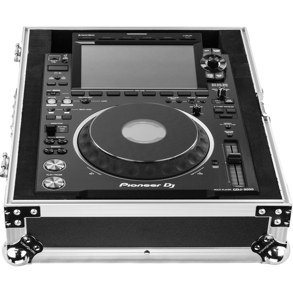 Odyssey FZCDJ3000 Flight Zone Case for Pioneer DJ CDJ-3000 - Silver and Black