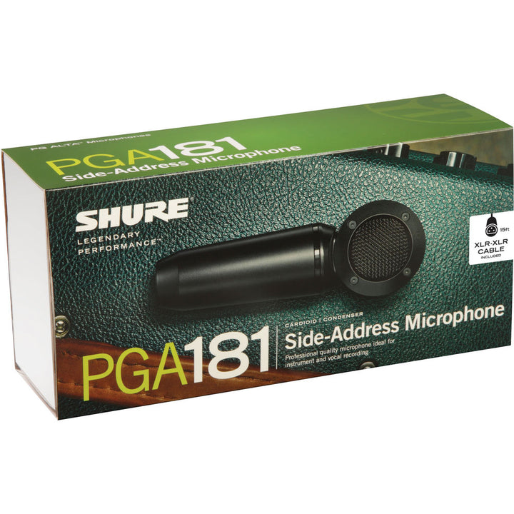 Shure PGA181 Side-Address Cardioid Condenser Microphone G6: 470 - 506MHz