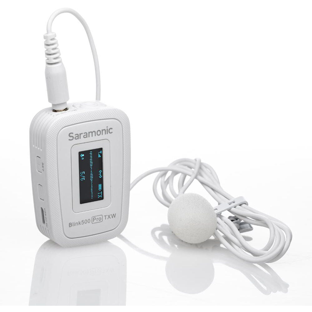 Saramonic Blink 500 Pro B1 Digital Camera-Mount Wireless Omni Lavalier Microphone System (2.4 GHz) - White