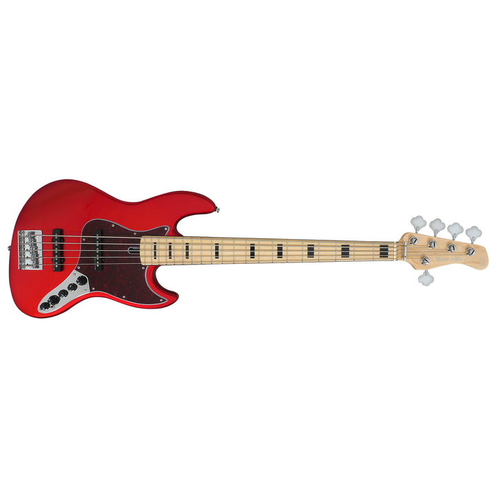 Sire Marcus Miller V7 Vintage Swamp Ash 5-String 2nd Gen Electric Bass Guitar - Bright Metallic Red