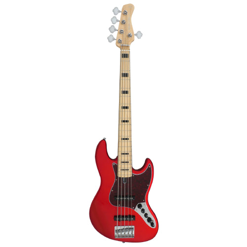 Sire Marcus Miller V7 Vintage Swamp Ash 5-String 2nd Gen Electric Bass Guitar - Bright Metallic Red