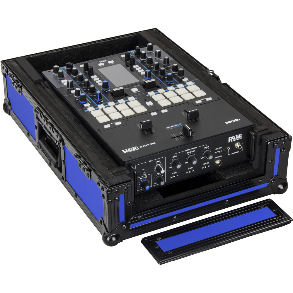Odyssey FR12MIX Universal 12” Format Extra Deep DJ Mixer Case - Black on Blue