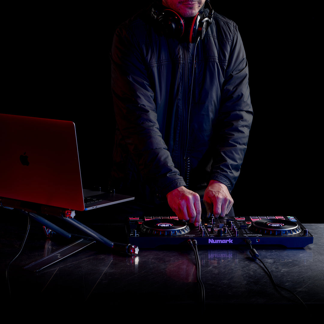 Numark Mixtrack Platinum FX 4-Deck Advanced DJ Controller w/ Jog Wheel Displays & Effects Paddles
