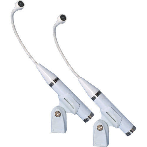 Earthworks P30/HCmp-W - Matched Pair P30 Periscope Hypercardioid Instrument Microphone (White)