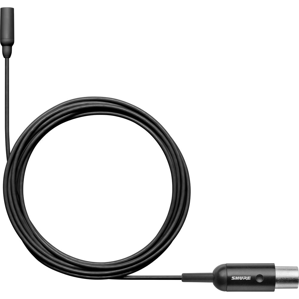 Shure TL48B/O-MTQG-A TwinPlex Omnidirectional Lavalier Microphone (TA4F, Black)