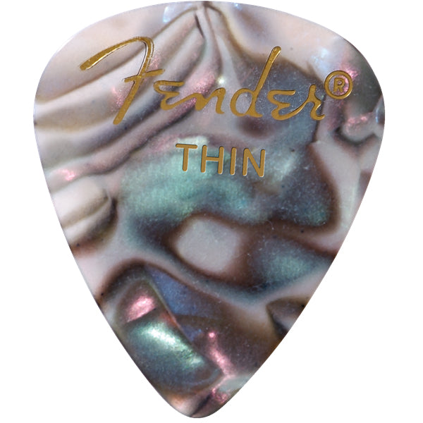 Fender Guitar Pick 351 Shape Premium 1 Gross - Abalone - Thin, 144-Count