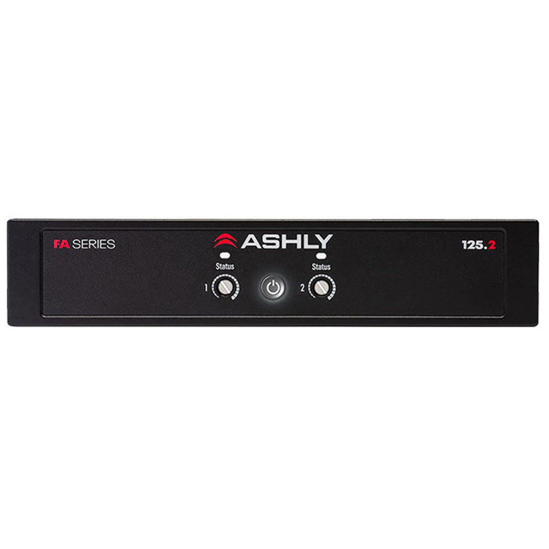 Ashly 1/2U  Power Amplifier 2 x125W @ 4/8 Ohms, 70/100V