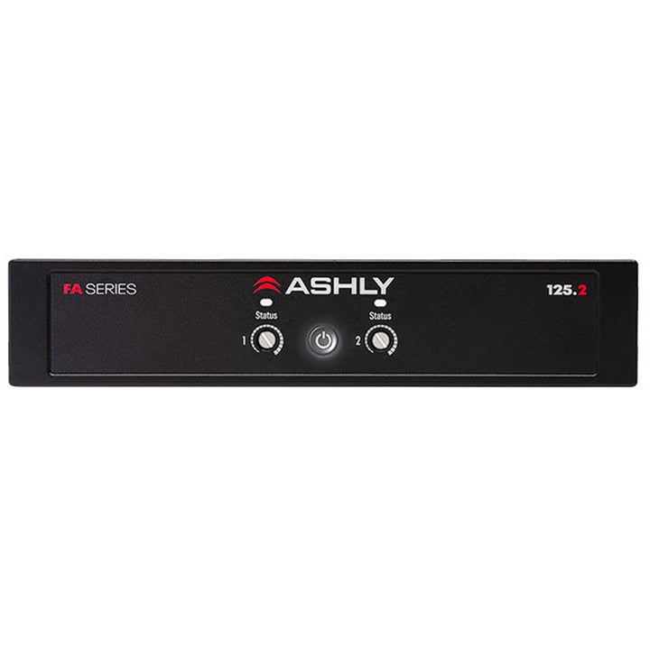 Ashly 1/2U  Power Amplifier 2 x125W @ 4/8 Ohms, 70/100V