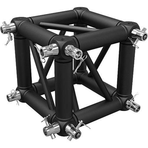 Global Truss F34-ST-UJB-12-BLACK Universal Junction Block w/M12 Bolt - Black Matte