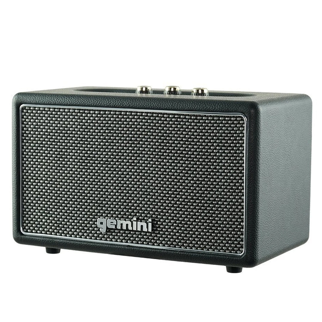 Gemini GTR-200 Portable Retro Battery-Powered Bluetooth Speaker & Guitar Amplifier