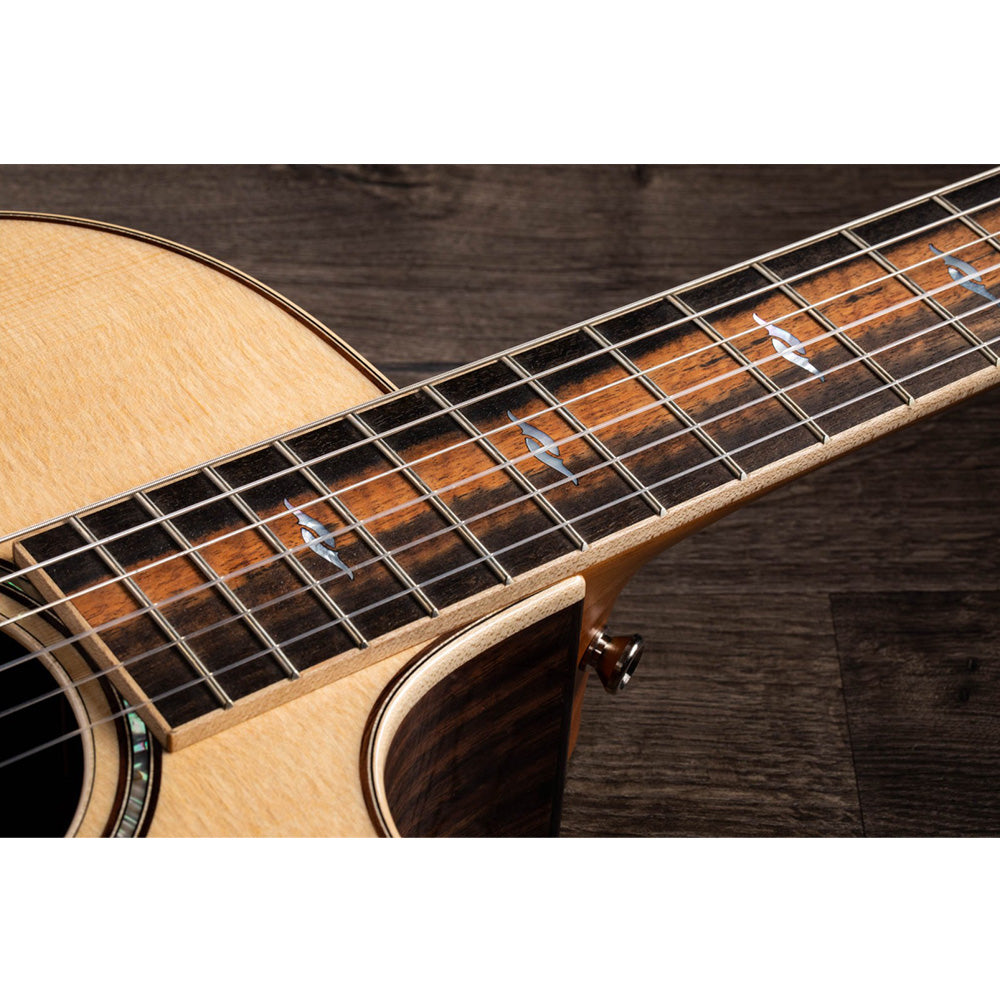 Taylor Guitars 812ce-N, Indian Rosewood Back and Sides, Ebony Fretboard, ES-N ® Electronics, Soft Cutaway with Taylor Deluxe Hardshell Brown Case