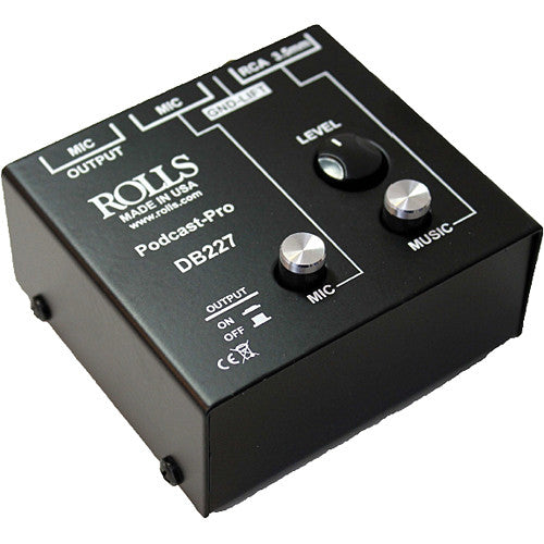 Rolls DB227 Podcast Pro mic/source passive mixer