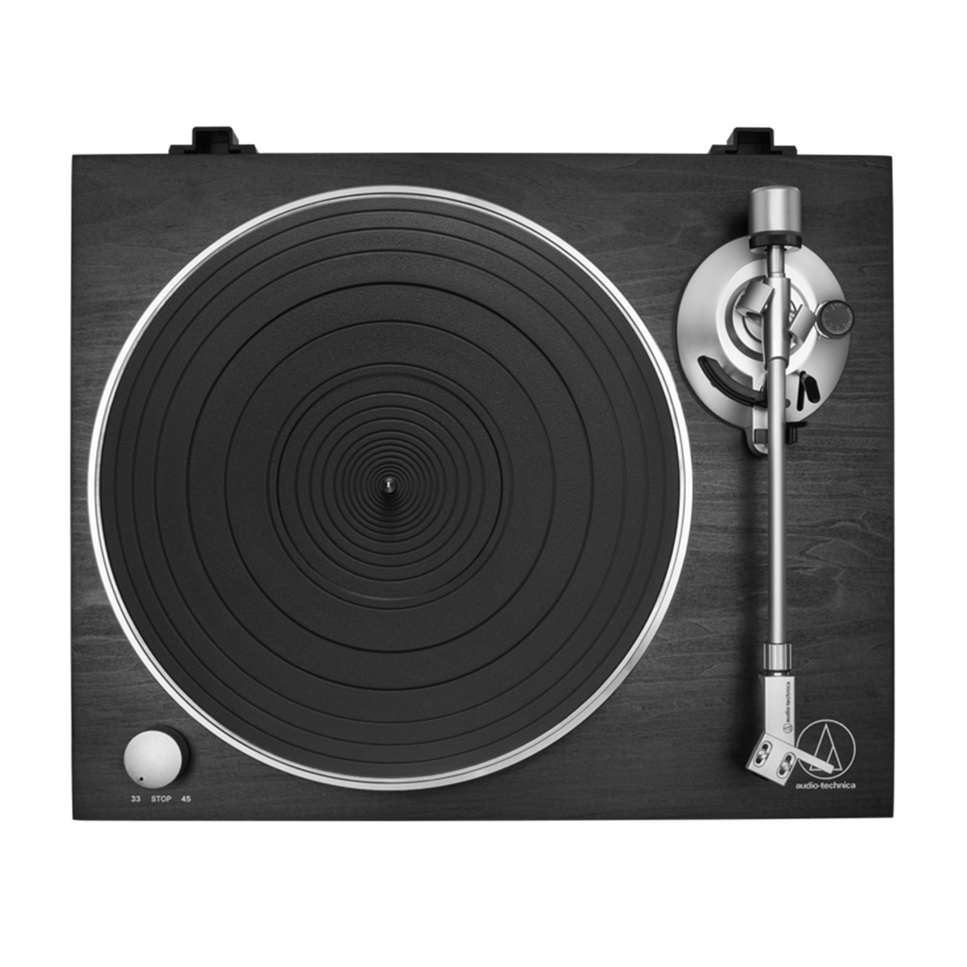 Audio-Technica Consumer AT-LPW30BKR Fully Manual Belt-Drive Turntable - Black