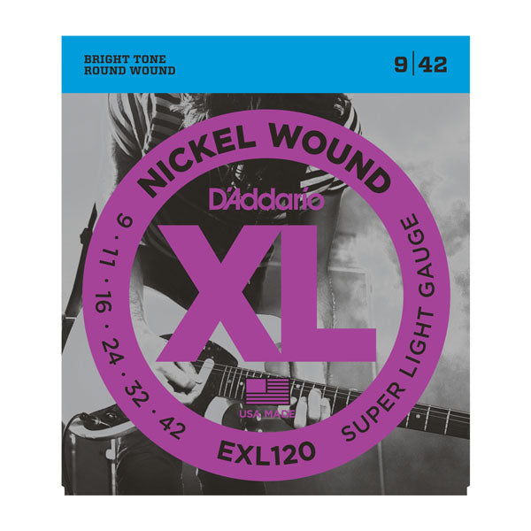 D'Addario EXL120 - SET ELEC GTR XL SUP LITE