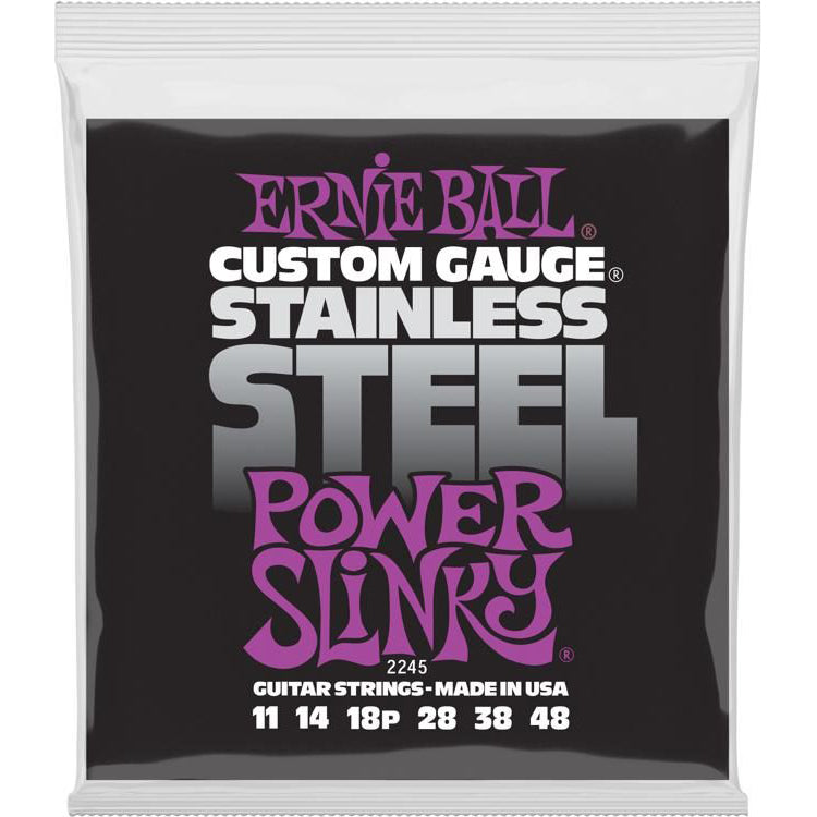 Ernie Ball 2245EB STAINLESS POWER SLINKY 11-48