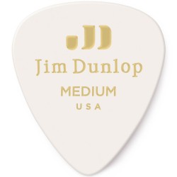 Dunlop 483R-01-MD Celluloid White Refill Med.