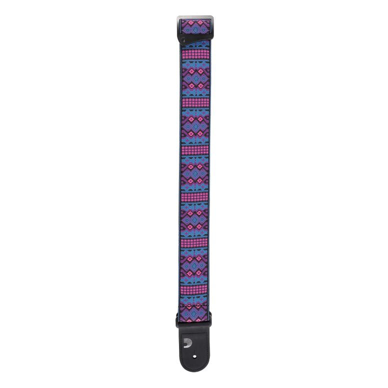 D'Addario Eco-Comfort Strap Line Extensions 50MM REC WVN OUTRUN, AZTEC