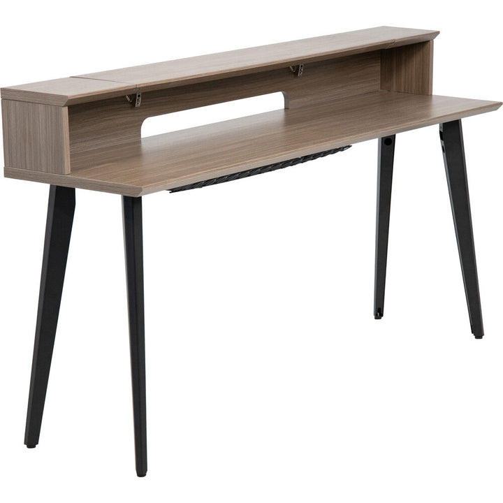 Gator Elite Furniture Series 88-Note Keyboard Table - Driftwood Gray