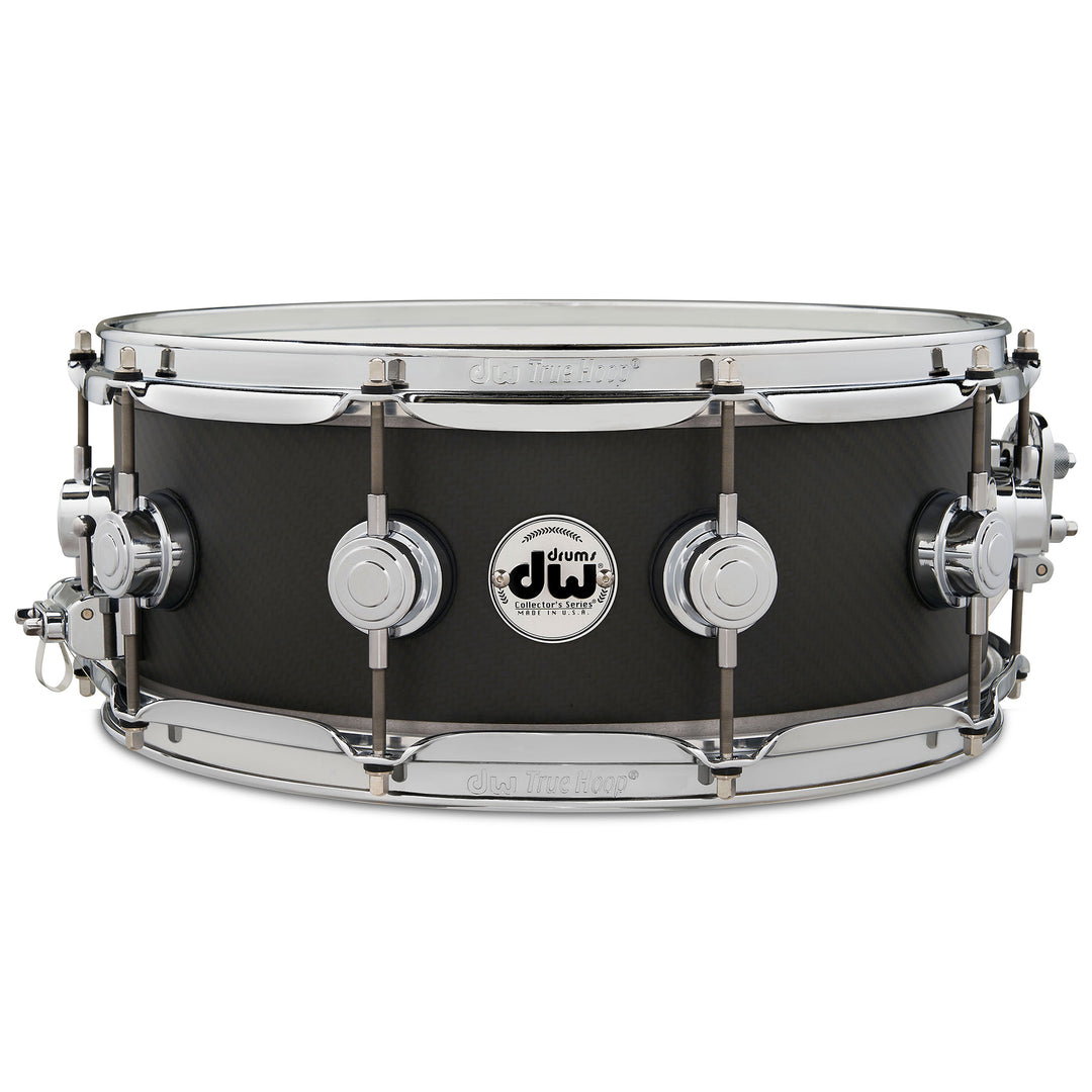 DW Collector's Series Specialty Snare Drum Carbon Fiber Edge w/ Aluminum Rings - 6.5x14