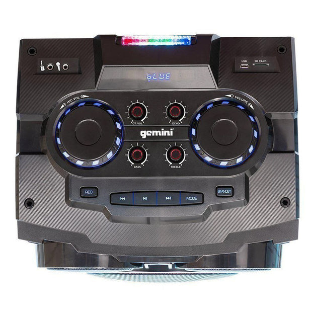 Gemini GMAX-6000 DJ Style Bluetooth Speaker - Dual 15” Woofer & Dual 6” Tweeter