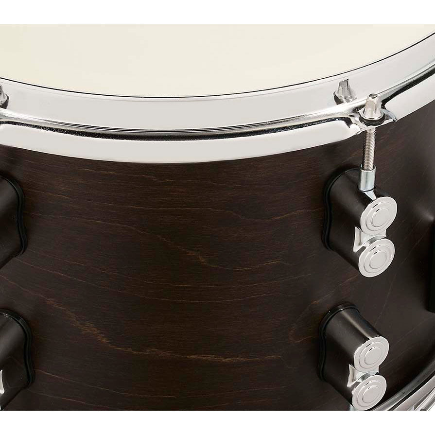 PDP Concept Maple 8x12 Dry Snare Drum w/ Chrome Hardware - Satin Walnut Stain