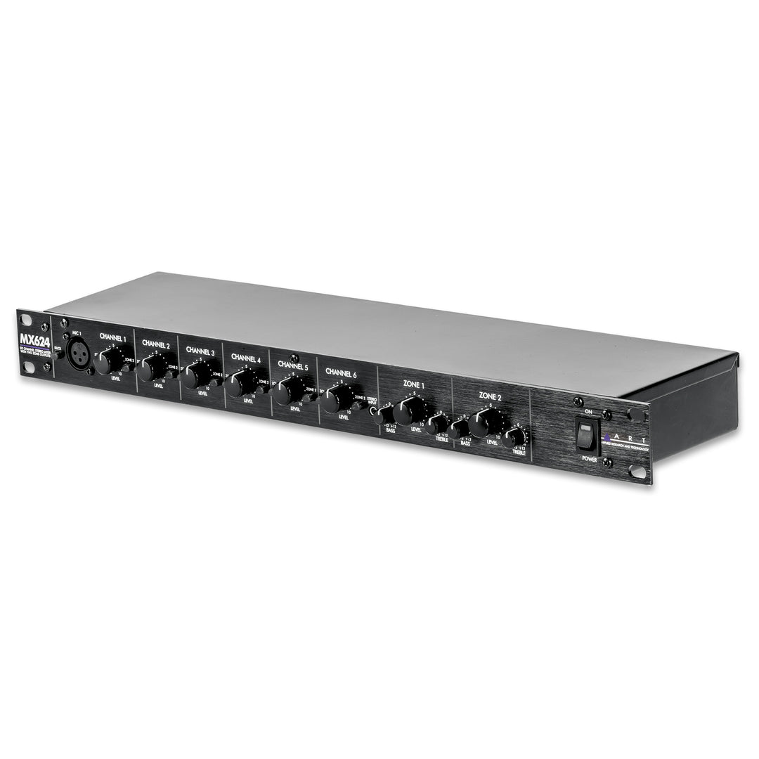 ART 6CH 2 ZONE STEREO MIXER
