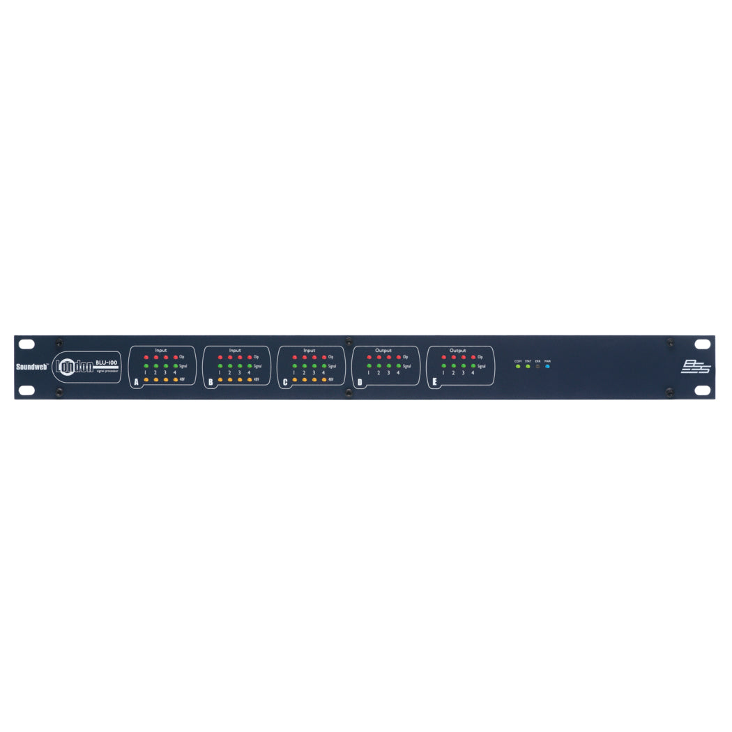 BSS BLU-100 12x8 Signal Processor with Digital Audio Bus