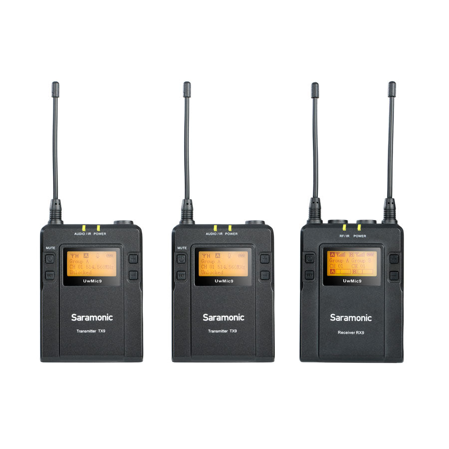 Saramonic UwMic9 Kit2 - 2-Person Wireless Lavalier Microphone System