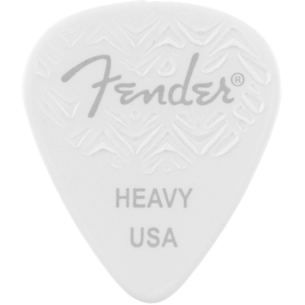 Fender 351 Shape Wavelength Celluloid Picks — 6-Pack - White
