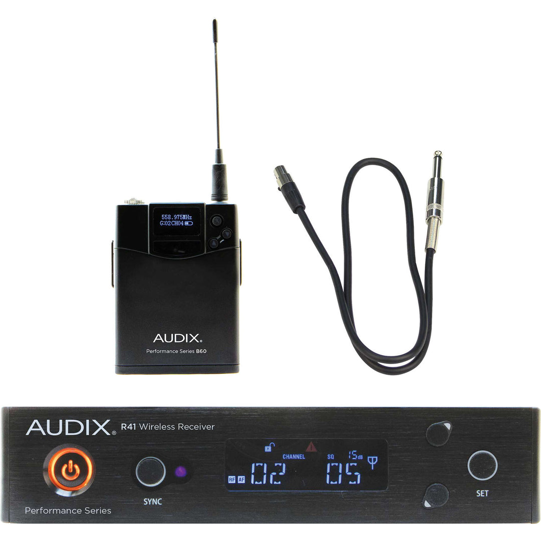 Audix AP41 GUITAR Instrument Wireless System w/ Cable (B: 554 MHz – 586 MHz)