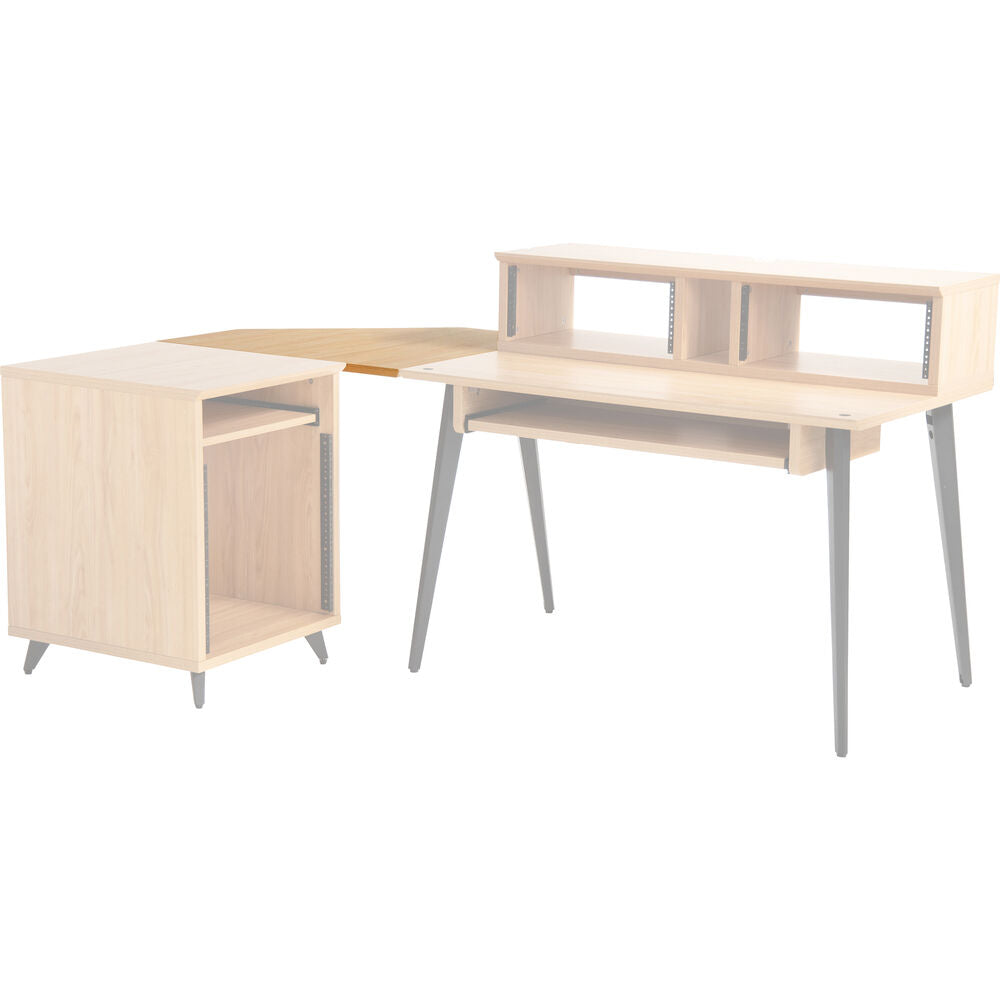 Gator Elite Series Furniture Desk Corner Section - Matte Maple