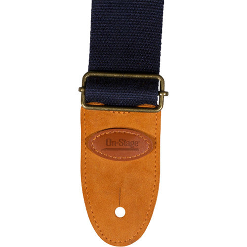 On-Stage GSA30 Cotton Guitar Strap - Navy Blue