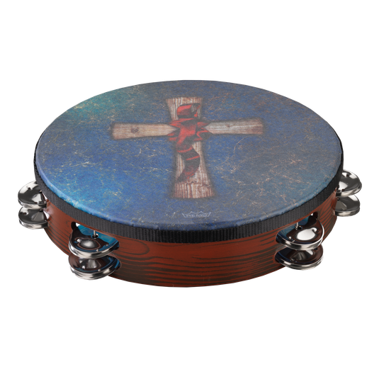 Remo TA-3010-81-SD050 - 10''Gospel Tambour Crosswind Bl Skynd,Pretun,Dbl Row,Ant.Fin
