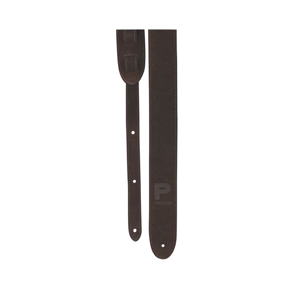 Profile PGS750-BR - 2'' Brown Suede Guitar Strap Wi Made in Canada