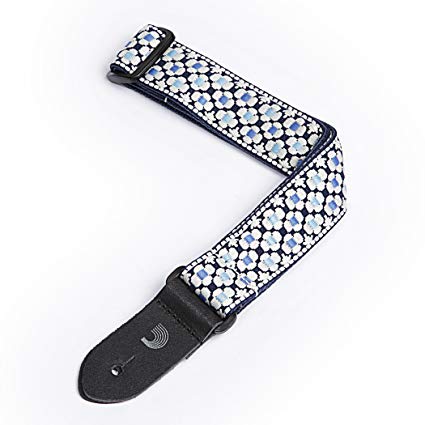 D'Addario 15UKE01 - 1.5 UKE STRAP JAQUARD - BLUE
