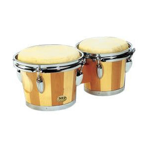 Mano Percussion MP714 - ManoBongos7"&8" DrumKeyTunable Chrome Hdwr.-Natural