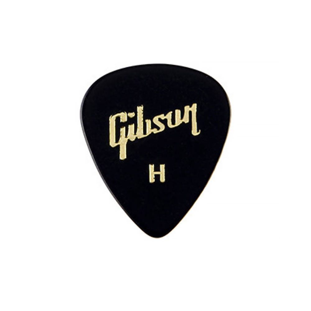 Gibson GG-74H Standard Pick HEAVY - Black/Gold Logo