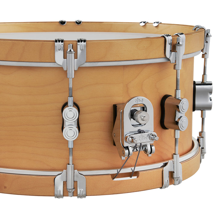 PDP Concept Maple Classic 6.5x14 Snare Drum - Natural Stain w/ Natural Stain Hoops