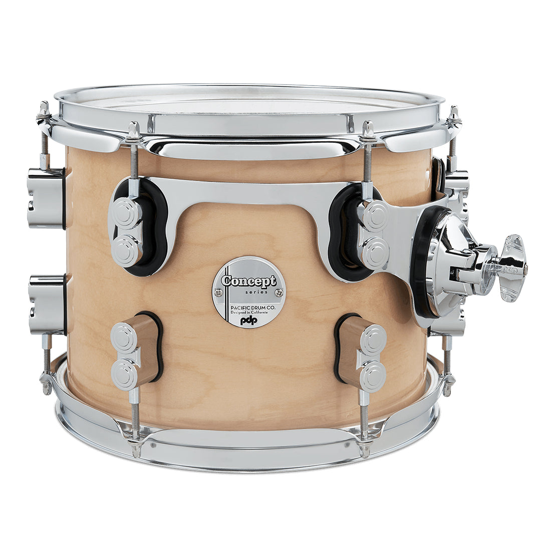 PDP Concept Maple Lacquer 8x10 Suspended Tom w/ Chrome Hardware - Natural Lacquer
