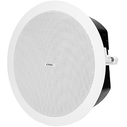 QSC AcousticDesign 4.5'' 2-Way, Low-Profile Ceiling Loudspeaker (Pair, White)