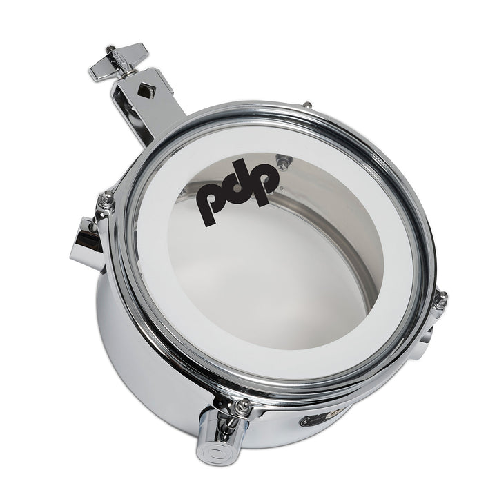 PDP Mini Timbale 4x8 Chrome Over Steel w/ Chrome Hardware