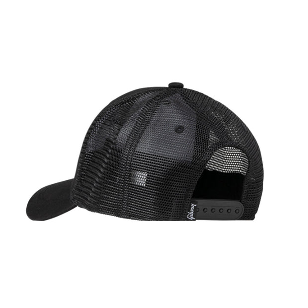 Gibson Black Trucker Snapback Hat