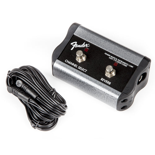 Fender Amp Footswitch 2-Button Channel Reverb Switch Pedal - 1/4” Jack